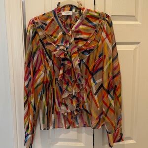Lola & Sophie Multicolor Ruffled Blouse